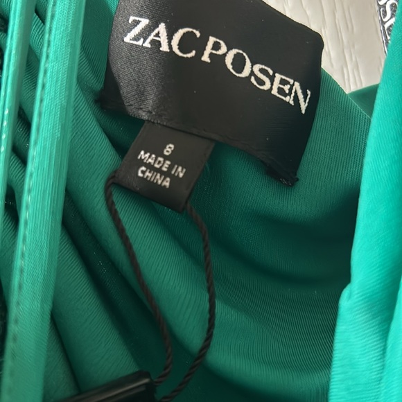 NWT Zac Posen One-Shoulder Matte Jersey Drawcord Dress - Picture 6 of 8